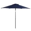 7.5' Navy Push-up and Tilt Market Patio Umbrella
