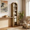 Arched bookshelf, open bookshelf, display rack, sturdy and natural