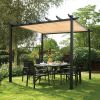 12ft*12ft 90% Beige Sunshade Netting, Outdoor Sun Protection Netting, Nail-on Fixing, Garden, Balcony, and Terrace Awning
