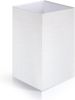 White Linen Texture Lamp Shade 14.25 x 8.5 x 8.5 inch for Shelf Floor Lamp