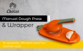 2-in-1 Manual Dough Press and Dumpling Maker - Premium Empanada, Pastry, Pierogi, and Ravioli Press Mold, Easy Kitchen Baking Tool for Fast Handmade P