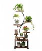 Plant Stand with Grow Lights, 8 Tiered Indoor Plant Shelf, 61" Tall Plant Stand for Indoor Plants Multiple, Metal Plant Flower Holder Stand, S-Shaped