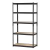 Storage Shelves, 2000 lbs, 5 Tier Garage Storage Shelving, 16" D x 32" W x 62.8" H Adjustable Metal Shelves for Garage Shelves Utility Rack Shelf, Ide