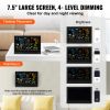 7-in-1 Wi-Fi Weather Station, 7.5 in Color Display, Home Weather Station Indoor Outdoor, with Solar Wireless Outdoor Sensor Alarm Alerts, for Temperat