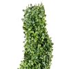2 pcs. Artificial Boxwood Tower Topiary Spiral Artificial Plant 122cm high Decorative Plant Green Plastic PE Iron Topiary Plants incl. 10 pcs. Replace