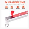 Ceiling Curtain Track Set, 9.9 FT/3 Meter, Self Adhesive, No Drill Ceiling Track System for Curtains, Room Divider Curtain Track Ceiling Mounted for L