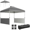Pop up canopy tent, sunshade, carport, pavilion, dark gray