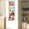 Over the Door Pantry Organizer, 6-Tier Pantry Organization and Storage, Heavy-Duty Steel Hanging Spice Rack, Adjustable Wall Seasoning Shelves, for Ho