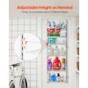 Over the Door Pantry Organizer, 6-Tier Pantry Organization and Storage, Heavy-Duty Steel Hanging Spice Rack, Adjustable Wall Seasoning Shelves, for Ho