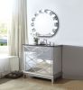 Noralie Mirrored & Faux Diamonds Accent Mirror (Assembled)