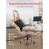 Executive Office Chair with Footrest, 400lb Capacity Office Chair with Lumbar Pillow & Removable Armrests, Heavy Duty Ergonomic Chair, PU Leather Recl
