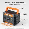 300W Portable Power Station, 230.88Wh /62400mAh Solar Generator, Regulated DC Output Backup Battery with AC Outlet, LED Light Power Station for CPAP C
