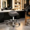 Ergonomic Rolling Saddle Stool PU Leather Hydraulic Spa Stool