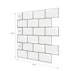 10pcs, Marble Peel and Stick Backsplash Tiles for Kitchen Walls Bathroom Countertops, 12 Inch*12 Inch, Adhesive Glazed Ceramic Surface,rproof, Heat Re