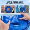 Pool Drain Hose, 2 inch by 50 ft, Durable PVC Material, Includes Aluminum Camlock C & E Connectors and Clamps, Fits Pumps and Sand Filters, Ideal for