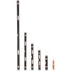 6-Piece Torpedo Level, 78/48/32/24/16/10 Inch All Magnetic Levels Set, Bubble Vials Ruler for 45/90/180 Degree, Aluminum Alloy Magnetic Box Leveler To