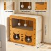 Cat Beds for Indoor Cats   Wooden Cat Scratcher House & Cardboard Condos   Covered  Kitten Bed Cave Furniture  Cute Playhouse Box