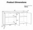 Modern self-service cabinet, 4 doors, 55 inch metal legs