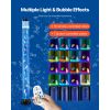 Sensory Bubble Tube Lamp, 4 ft Bubble Fish Tube, Sensory Aquarium Lamp with 10 Floating Fish & 16 Color Effects, Remote Control, Stress Relief Calming