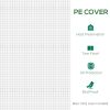 20' x 10' x 7' Greenhouse Replacement Walk-in PE Hot House Cover with 12 Windows Roll-Up & Zipper Door, White