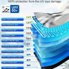 2025 Upgraded U.S. General Purpose Version Rainbow Umbrella Car Windshield Sunshade - UV Blocking, Heat Insulating, Scratch Resistant Handle, 10 Layer
