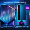 51 Inch Reversible L Shaped Desk, Gaming Desk, Home Office Desk, Carbon Fiber Black