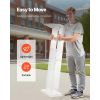 Podium Stand, 50-Inch Acrylic Lectern, Portable Laptop Desk with Wide Reading Surface and Storage Shelf, Book Stopper, Floor-Standing, for Classroom,