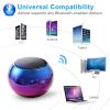 Mini Bluetooth Speaker with Mic; TWS Wireless Sound Box HiFi Music Cell Phone Tablet Metal Loud Speaker Sport Portable Subwoofer
