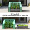 Mini greenhouse, garden bed, green and dark gray