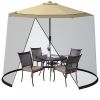 1PC9 -10 Feet Outdoor Umbrella Table Screen Mosquito Bug Insect Net