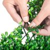 Artificial Boxwood Panel UV 24pcs Boxwood Hedge Wall Panels Artificial Grass Backdrop Wall 24" X 16" 4 cm Green Grass Wall, Fake Hedge for Decor Priva