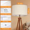 Beige Large Drum Lamp Shades for Floor Lamps,