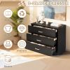 3-Drawer P2 Particleboard Bedside Table with Melamine Finish Drawer Cabinet Lockers 25.98*12.99*22.05in White