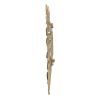 18.9x13.4x1.4" Gold Monstera Leaf Wall DÃ©cor