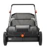 Push Lawn Sweeper, 21inch Leaf & Grass Collector, Strong Plastic Wheels & Heavy Duty Thickened Steel Durable to Use with Large Capacity 3.5 cu. ft. Me