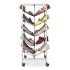 5 Tier, 30 Pair, Metal Mesh Shoe Rack
