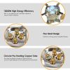 Foldable Portable Outdoor Gas Camping Stove 13000W Stepless Flame Control, Stainless Steel High Carbon Steel Copper Structure Supports 44lbs Multi Fue