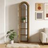 Arched bookshelf, open bookshelf, display rack, sturdy and natural