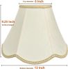 Tootoo Star Brown Large Drum Lamp Shade for Chandeliers Floor Light and Table Lamp