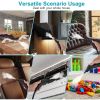 1200ml Tank Steam Cleaner 2500W 3 Bar Hot Steam Output 6 Adjustable Speeds, Complete Multi Function Cleaning Tool Set Foldable Handle Extended Hose Co