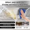 Kitchen Foam Surface Care Kit with Sponge & Cloth, Cooking Grease & Food Residue Lightening Spray, Household Stove Range Hood Daily Maintenance Suppli