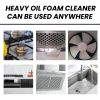 Kitchen Foam Surface Care Kit with Sponge & Cloth, Cooking Grease & Food Residue Lightening Spray, Household Stove Range Hood Daily Maintenance Suppli
