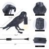 Crow Lamp - Raven Lamp with LED Bulb, Bird lamp, Crow Light Gothic Halloween Decor for Bedside Bedroom Living Room Decor
