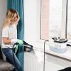1200ml Tank Steam Cleaner 2500W 3 Bar Hot Steam Output 6 Adjustable Speeds, Complete Multi Function Cleaning Tool Set Foldable Handle Extended Hose Co