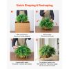 Artificial Ferns, 2 Pcs Fake Hanging Boston Fern Bush Plant with 23 Inch Hanging Length, Plastic Faux Greenery for Indoor and Outdoor Decor, For Wall,