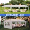 3*9m 5-Sided Iron PE Cloth Spiral Pipe Pergola