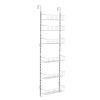 Over the Door Pantry Organizer, 6-Tier Pantry Organization and Storage, Heavy-Duty Steel Hanging Spice Rack, Adjustable Wall Seasoning Shelves, for Ho