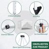 3 x 3m Two Doors & Two Windows Practical Waterproof Right-Angle Folding Tent White