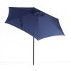 7.5' Navy Push-up and Tilt Market Patio Umbrella