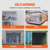 Clear PVC Strip Curtain, 84 in Height x 60 in Width x 0.08 in Thickness, 10 PCS Walk in Freezer Cooler Curtain Strips, Smooth Waterproof Plastic Door
